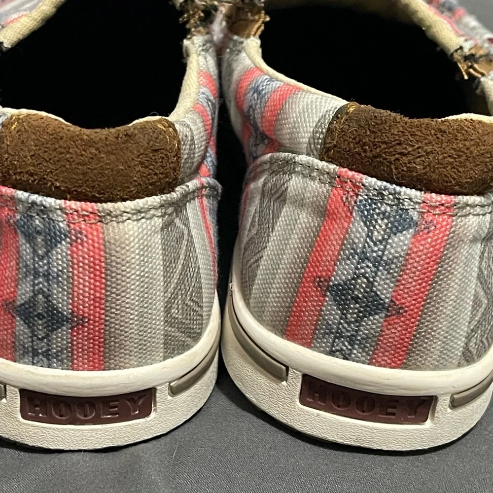 Twisted X Aztec Trendy Kids Slip-On Shoes - Gray and Pink